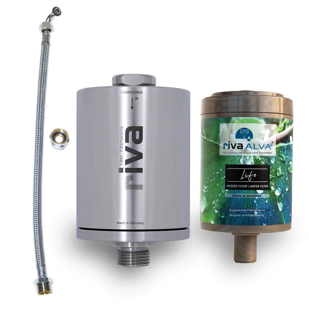 Riva-Wasserfilter – Testsieger rivaALVA Life Edelstahl-Set mit Anschluss