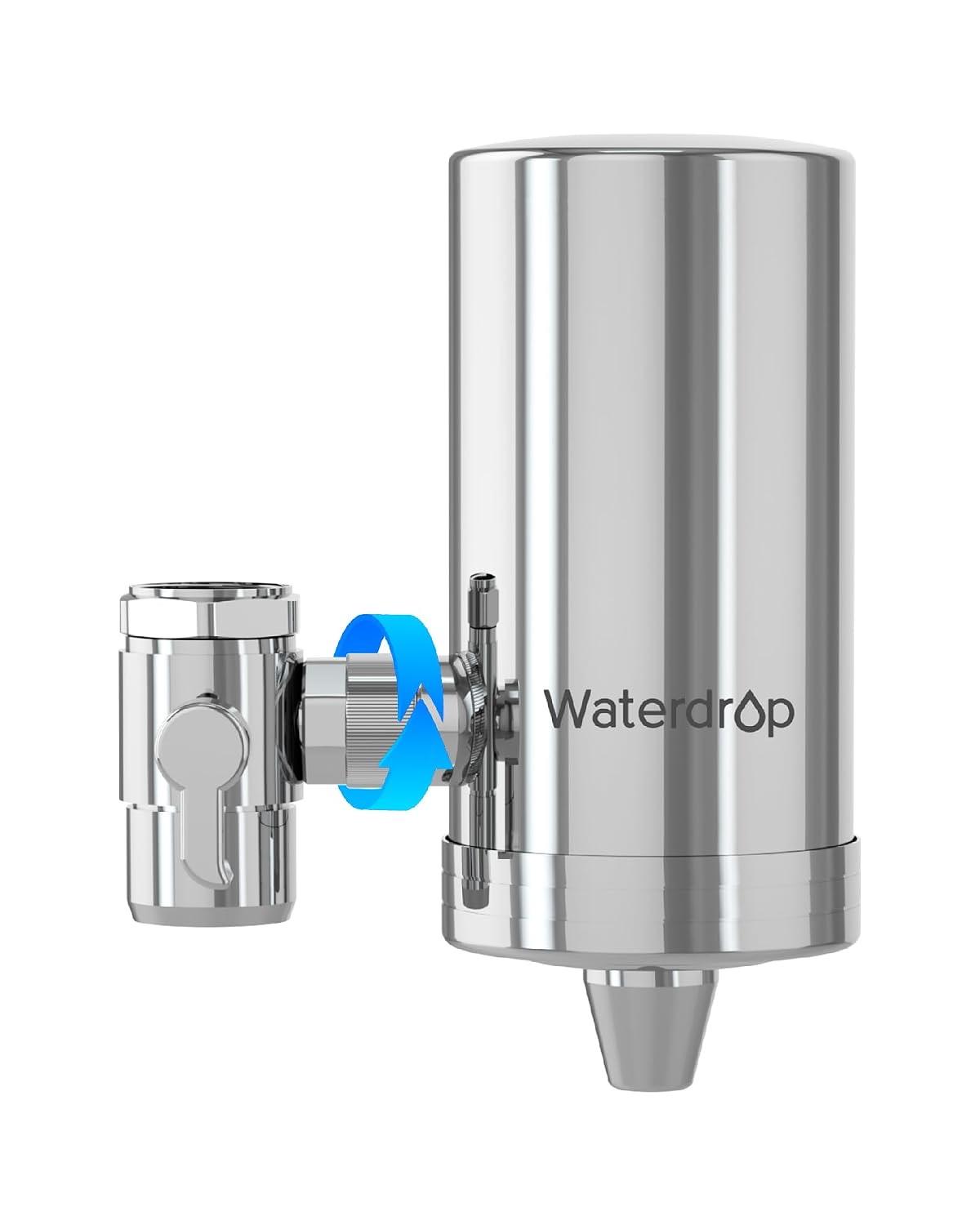 Wasserfilter Wasserhahn – Testsieger Waterdrop FC-06 Wasserfilter Wasserhahn, Edelstahl, NSF 372 Zertifiziert