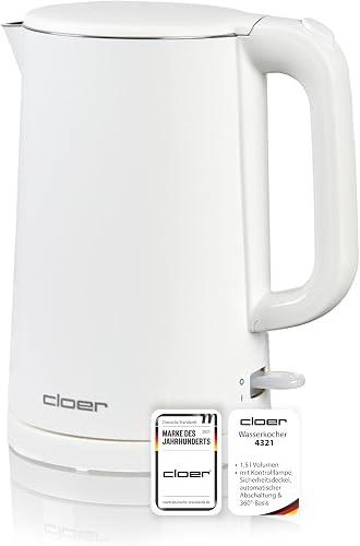 Cloer-Wasserkocher – Testsieger Cloer 4321 Doppelwand 1,5 l