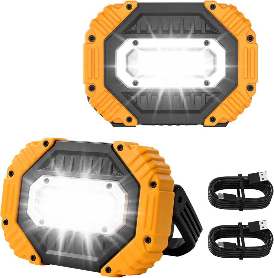 LED-Akku-Strahler – Testsieger Darbony 30W Akku-Strahler, 2er-Pack