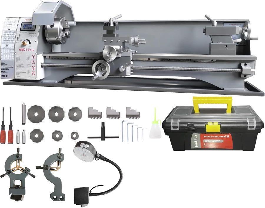 Metalldrehbänke – Testsieger VEVOR Metalldrehmaschine 211×750 750 W