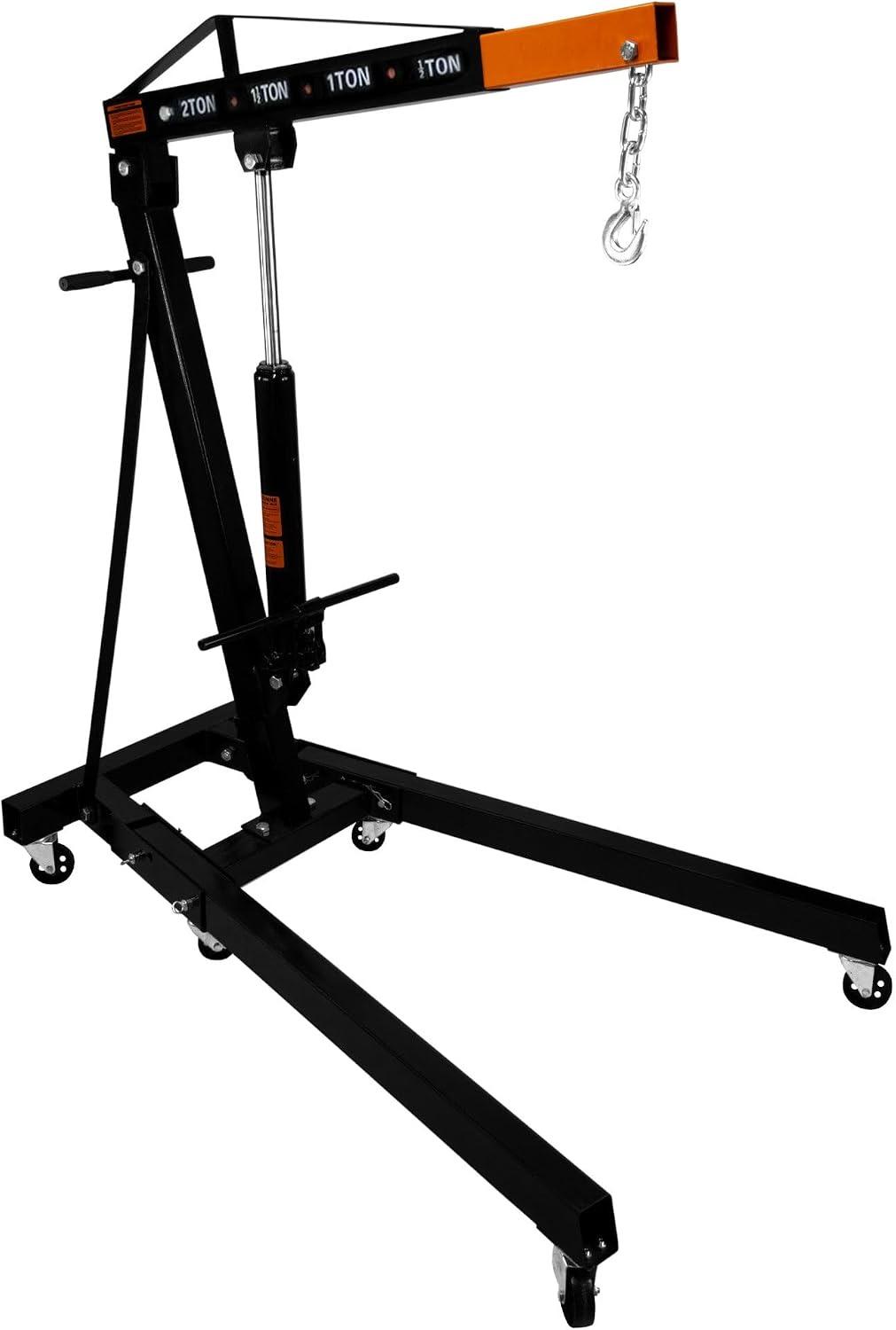 Werkstattkran – Testsieger T-Mech Motorkran 2 t, 4 Jib, klappbar