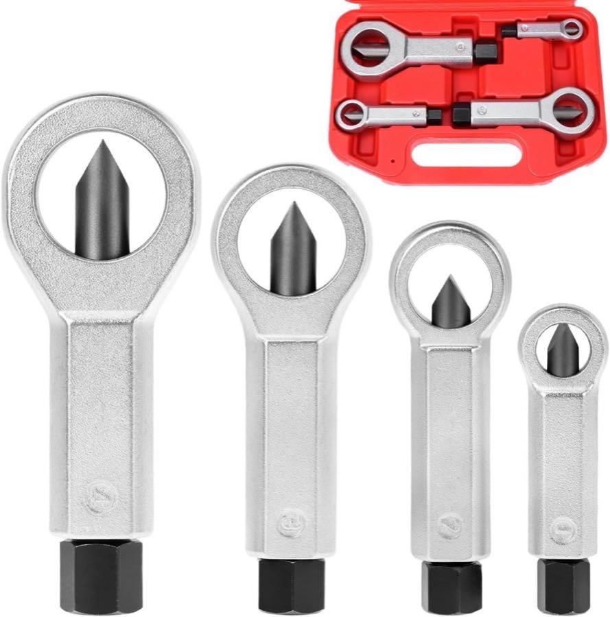 Mutternsprenger – Testsieger QWORK 4-teiliger Mutternsprenger-Satz mit Koffer 9-27 mm