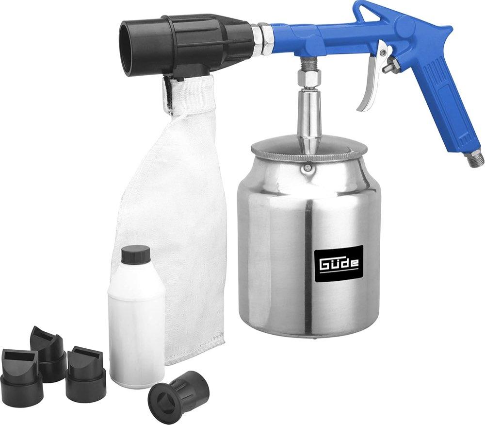 Sandstrahlpistole mit Rückgewinnung – Testsieger Güde DL-Sandstrahlpistole m. Rückgewinnung 750ml