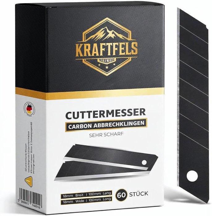 KRAFTFELS 60× Abbrechklingen 18 mm SK5 – Testsieger im Cuttermesserklingen-Vergleich