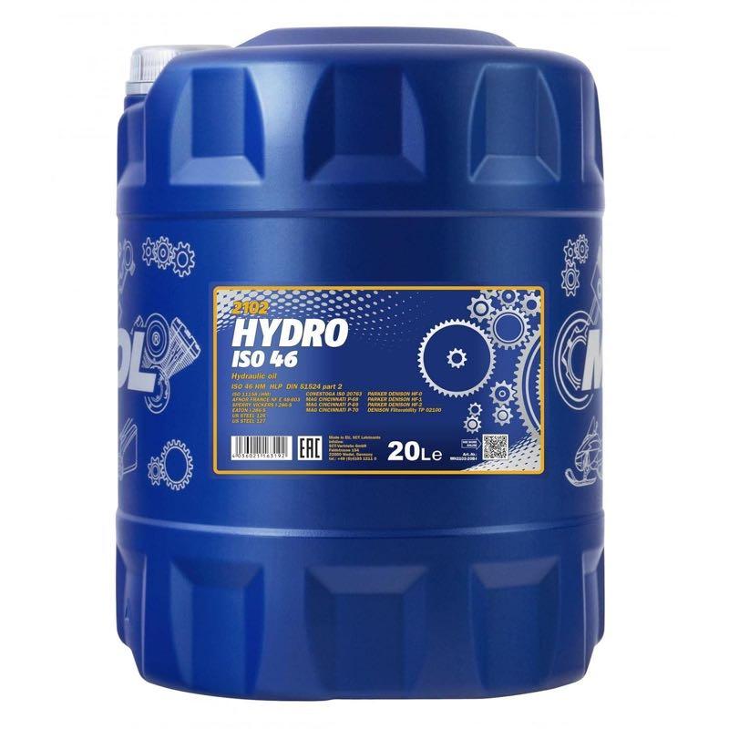 MANNOL 2102 HLP ISO VG 46 20 l – Testsieger im Hydrauliköl-Vergleich