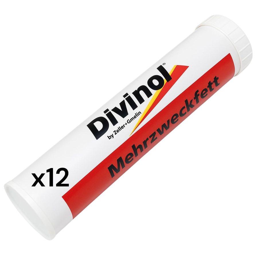 Divinol Mehrzweckfett 12x Kartusche NLGI 2 – Testsieger im Mehrzweckfett-Vergleich
