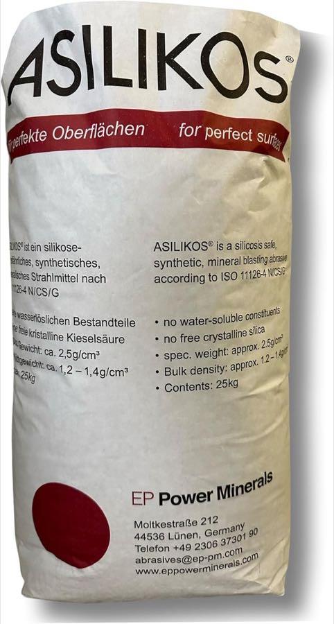 ASILIKOS Strahlmittel 25 kg (0,2–1,0 mm) – Testsieger im Strahlmittel-Vergleich