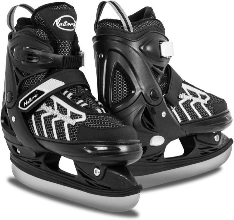 Nattork Nattork verstellbare Kinder-Schlittschuhe, blau, Größe S (EU 27–31)