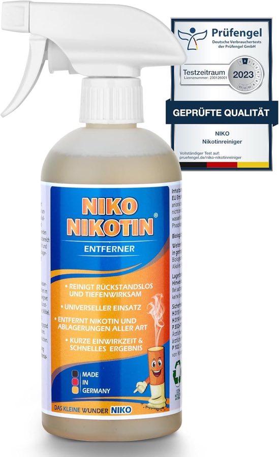 Kunststofffenster-Reiniger – Testsieger NIKO Nikotin Multi-Surface 500 ml