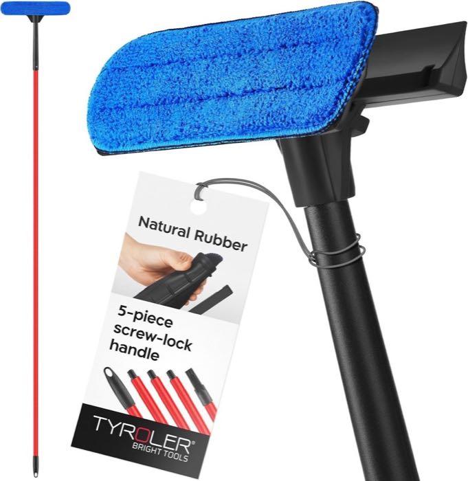 Teleskop-Fensterwischer – Testsieger Tyroler 2-in-1 Teleskop 30–205 cm