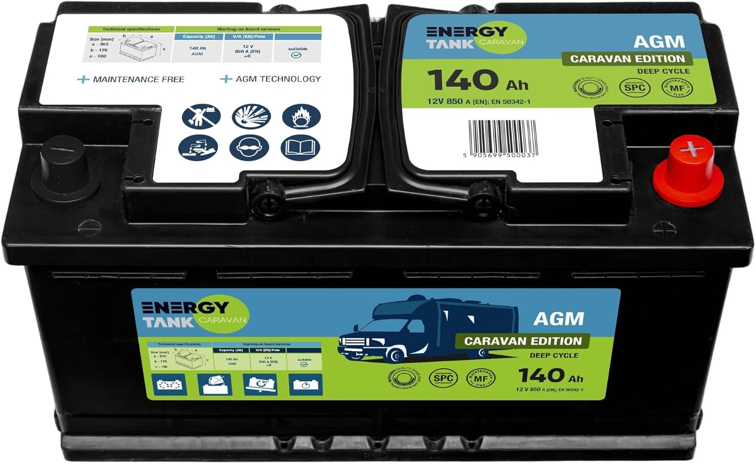 EnergyTank ET-CAR140 140Ah 12V AGM