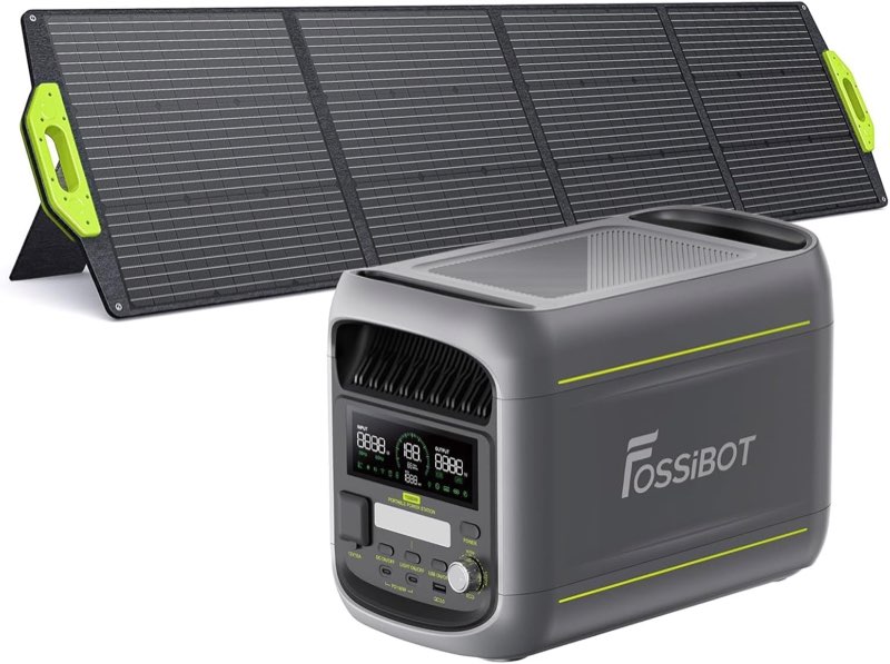 FOSSiBOT F1800 mit 200-W-Panel – Testsieger Mobile Solaranlage