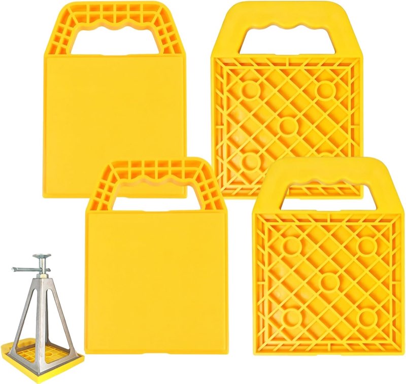 NEUSID Unterlegplatten 4er-Set, gelb, 23×17 cm