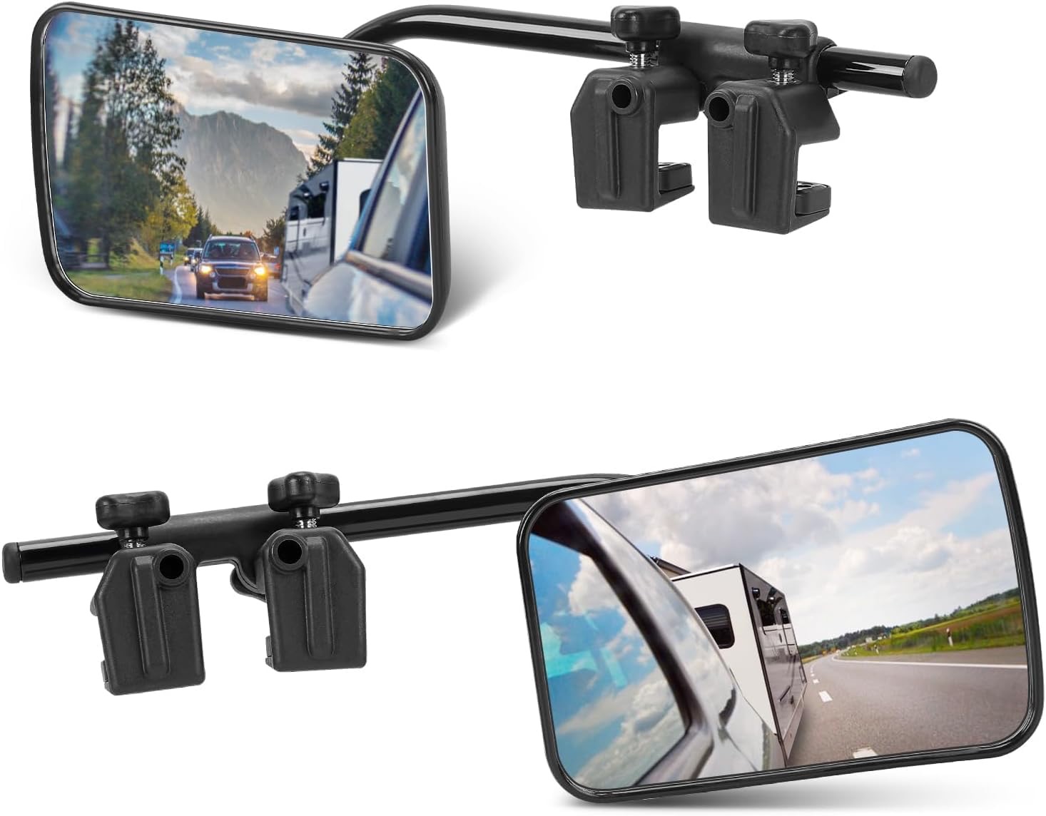 SUPAREE Wohnwagen Spiegel Auto universal Zusatzspiegel Auto außen Wohnwagen Außenspiegel für Wohnmobile für alle gängigen Fahrzeugtypen (2 Stück)