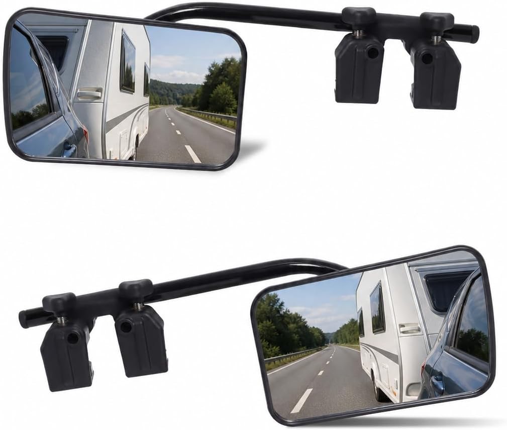 Wohnwagen Spiegel Auto Universal Wohnwagenspiegel für PKW Anhänger (2 Stück)