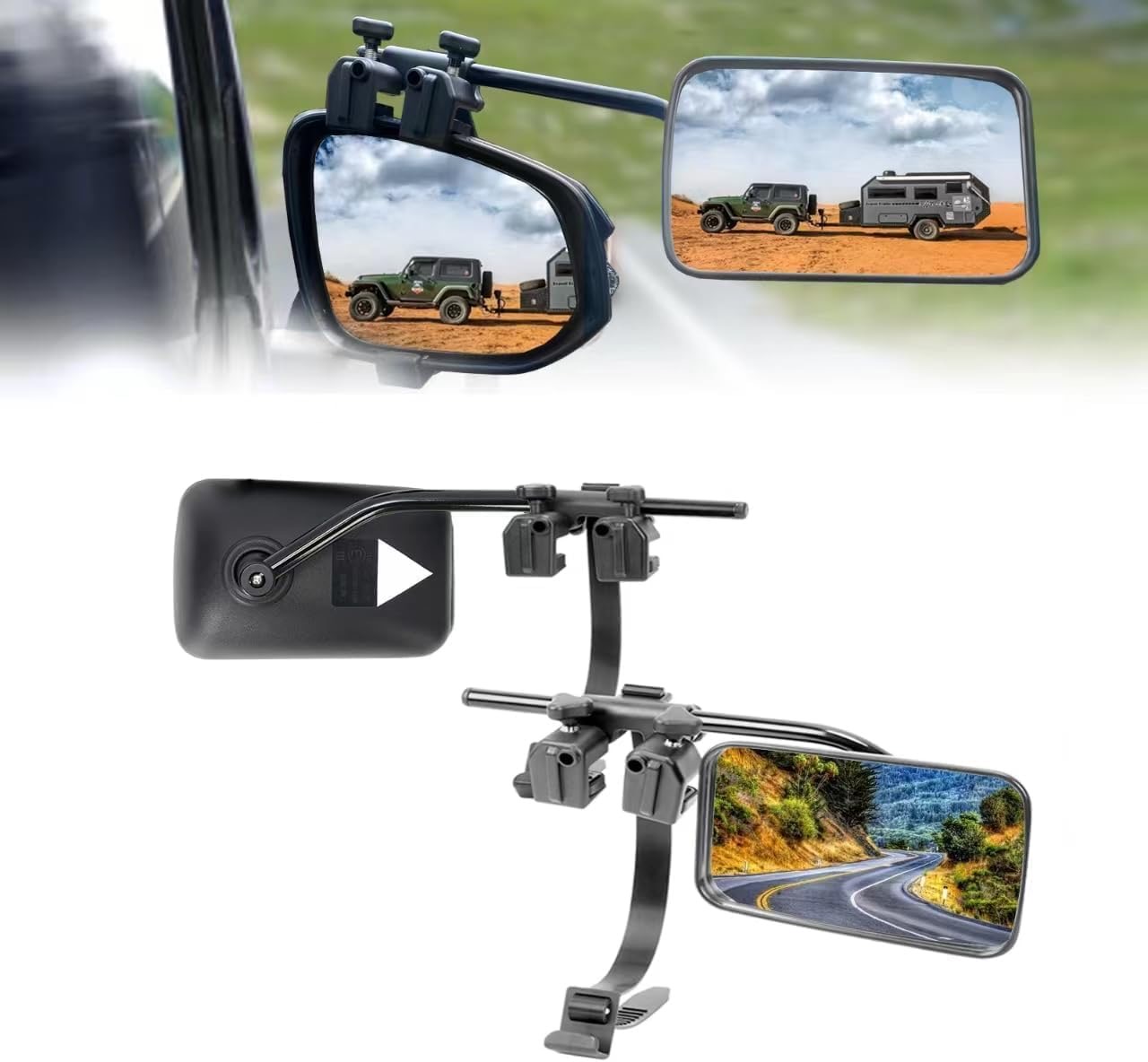 Wohnwagen Spiegel Auto universal Zusatzspiegel Auto außen Wohnwagen Außenspiegel für Wohnmobile für alle gängigen Fahrzeugtypen, Type1