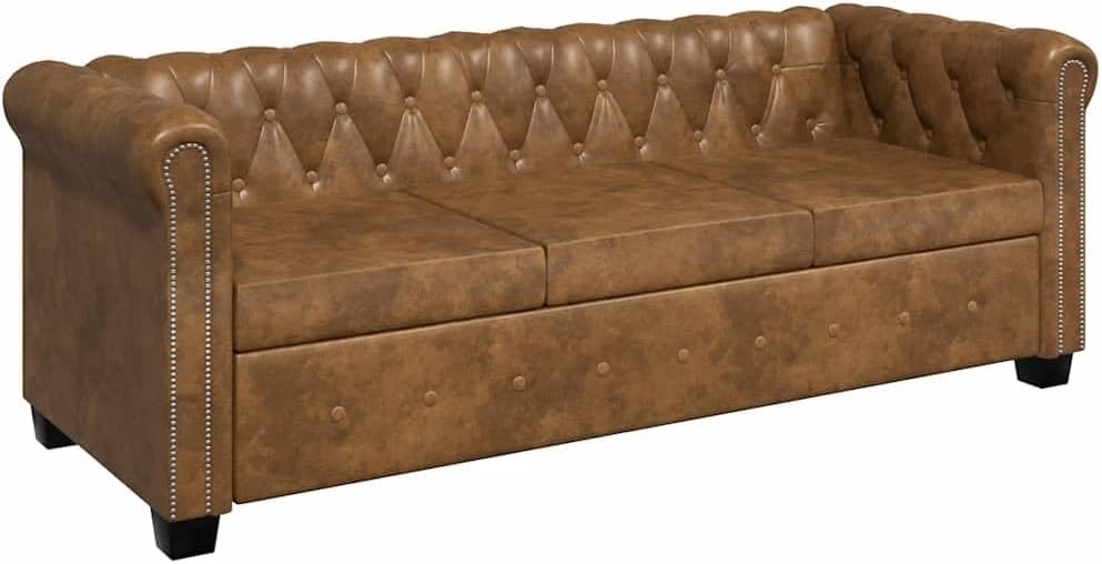 Testsieger vidaXL Chesterfield Kunstleder