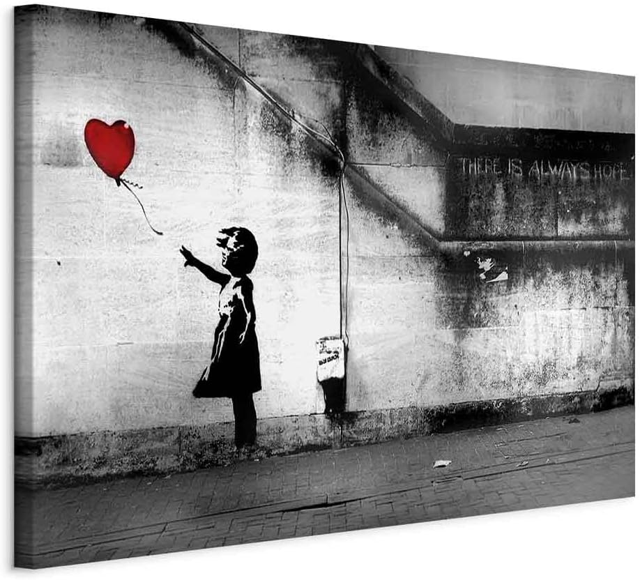 B&D XXL - Akustikbild with red Balloon, 120x80 cm, 1-teilig, Schallschutz