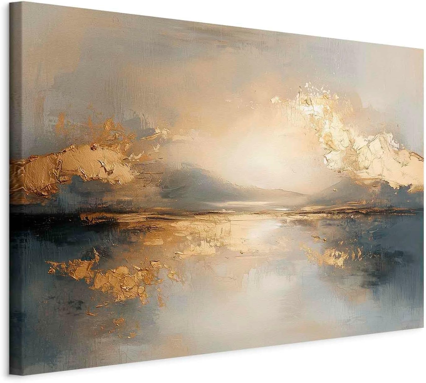 murando - Akustikbild Akustikbild Goldene Natur, 120x80 cm, 1-teilig, Büro