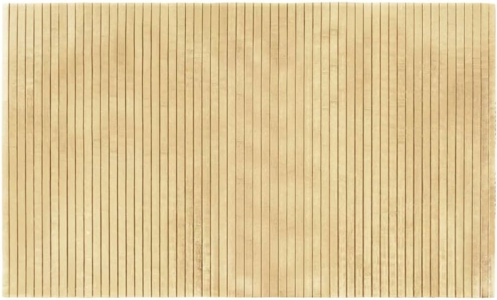 vidaXL Bambusteppich 60×100 cm Hell Natur