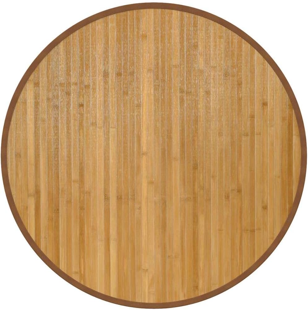vidaXL Bambusteppich rund 80 cm