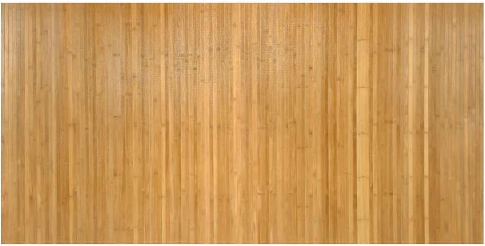 vidaXL Bambusteppich 100×200 cm, Gummi-Rücken