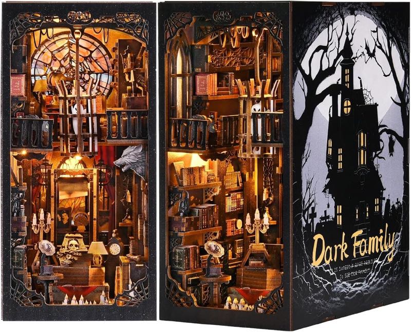Book Nook Kit, DIY Booknook Modell für Erwachsene, 3D Holz Puzzle