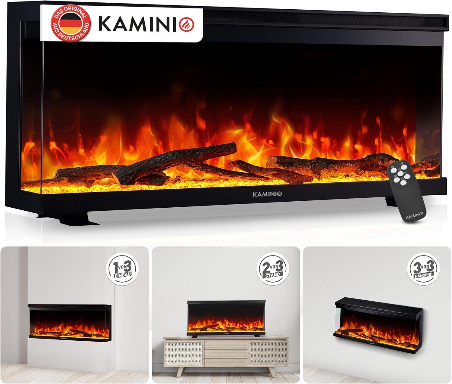 KAMINIO Elektro-Wandkamin – Testsieger