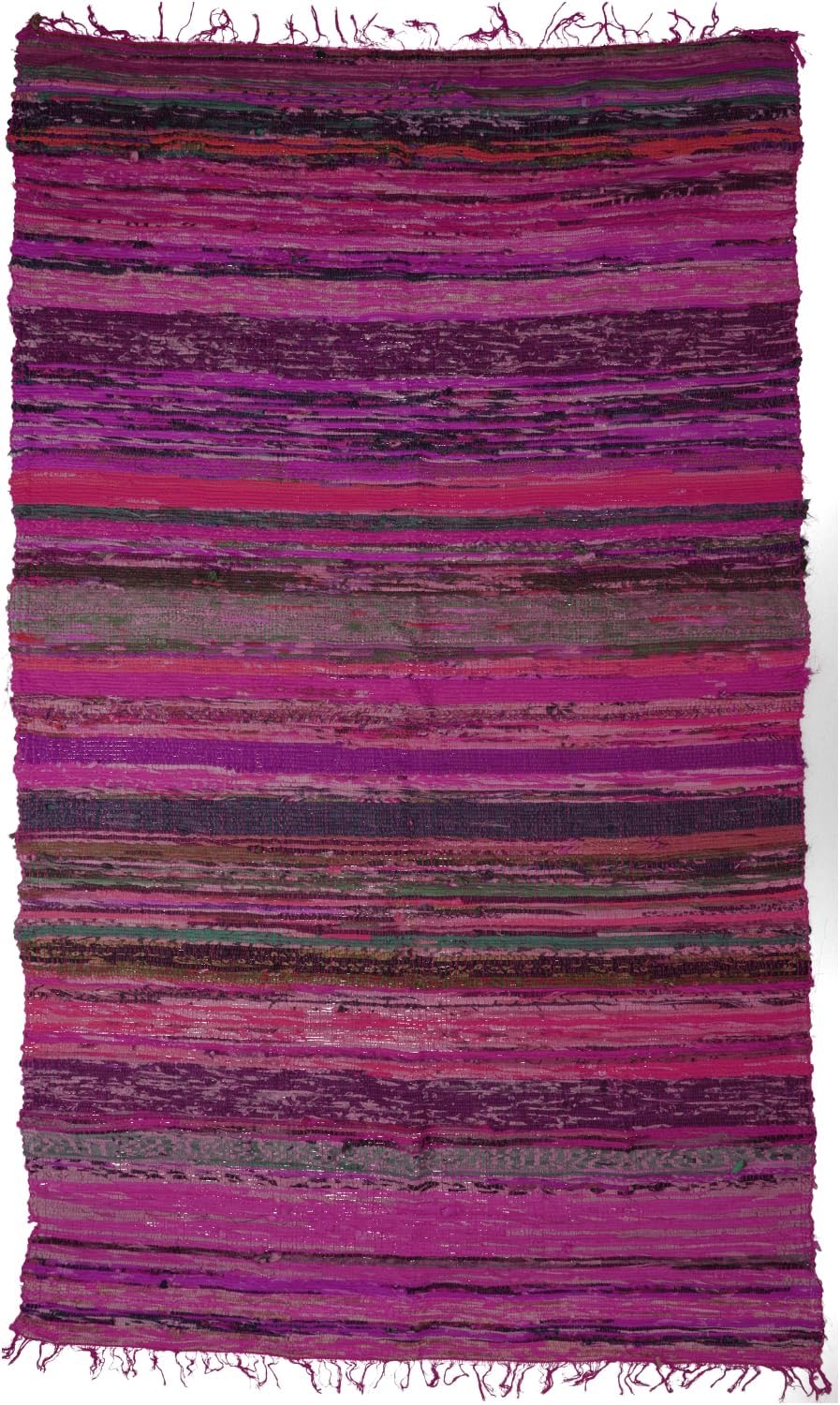 GURU SHOP Flickenteppich 160 × 100 cm Lila