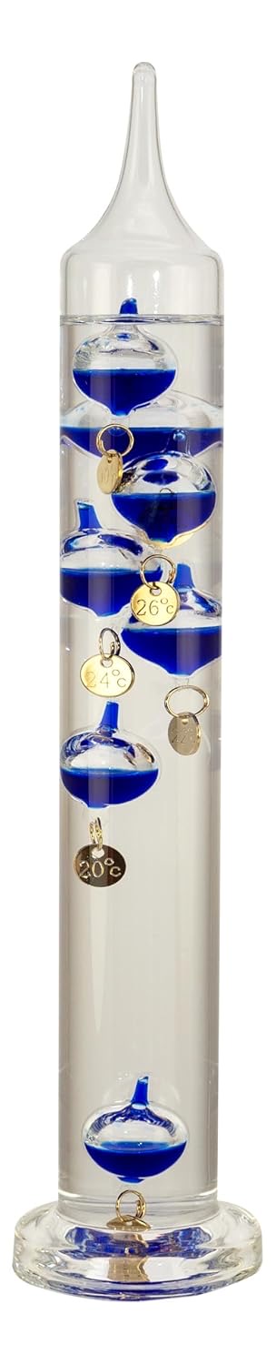 Galilei-Thermometer Wetterstation Glas Ø=4 cm Sea-Club
