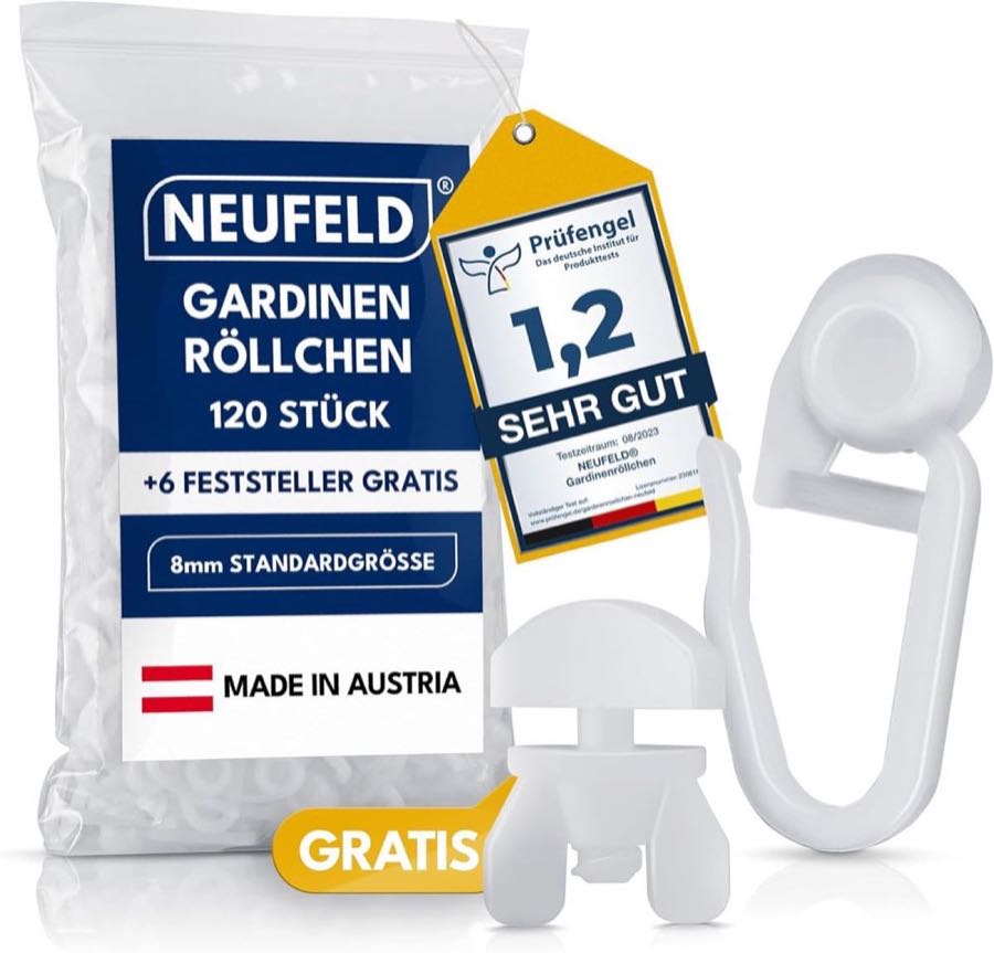 NEUFELD Gardinenröllchen – Testsieger