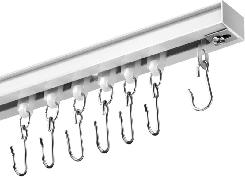 DEFYNEE Deckenschiene 92–276 cm, Weiß