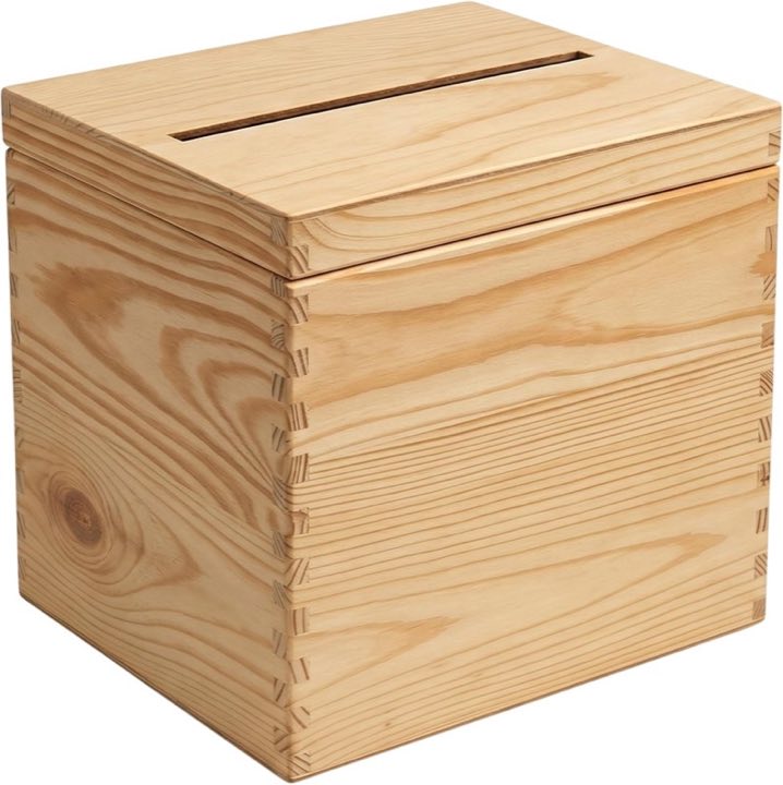 GoodFreshDecor Kartenbox mit Deckel und Schlitz