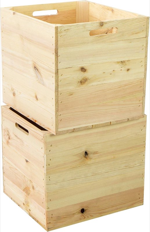 Kistenkolli Altes Land Kistenkolli 2er-Set Holzkiste für Kallax - Produktbild