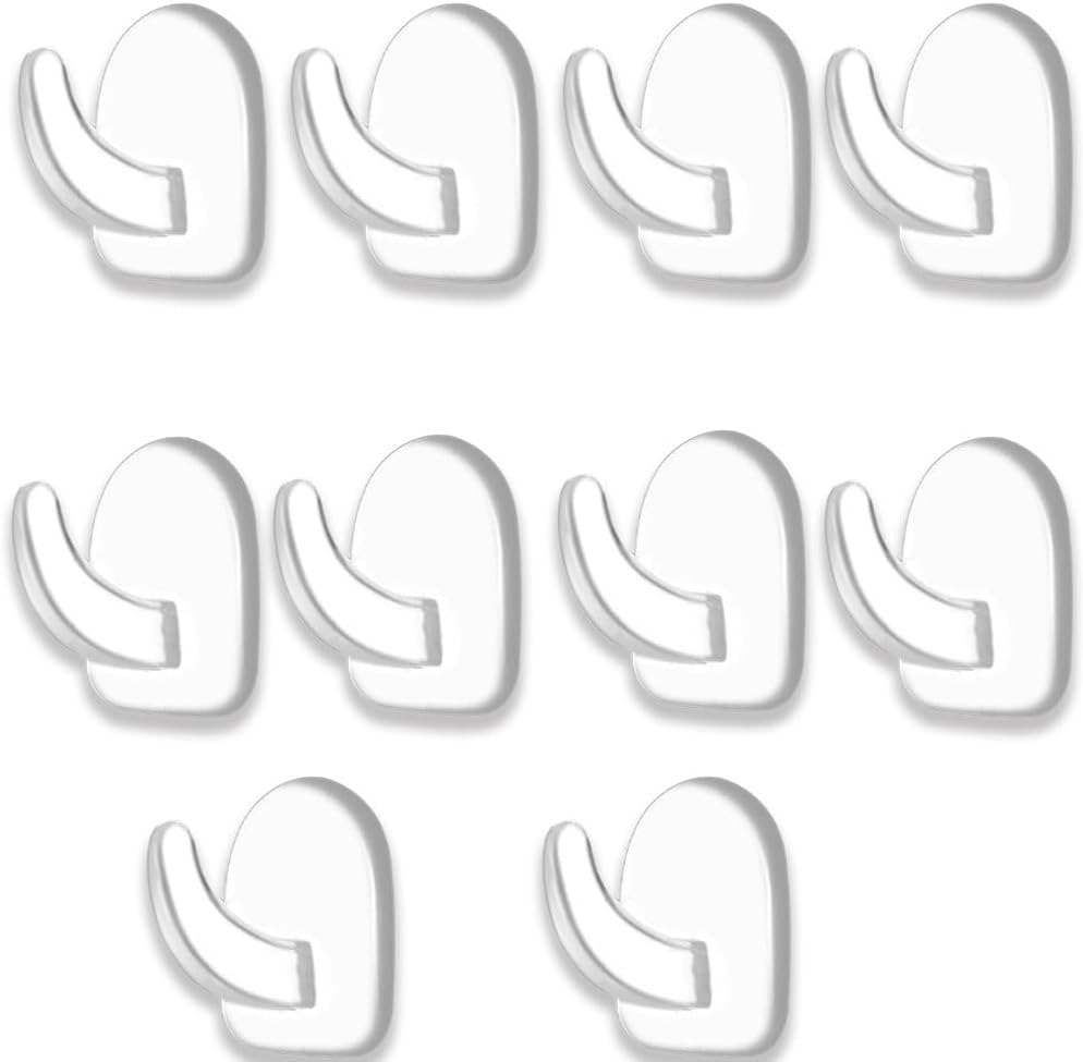 Sufune Klebehaken selbstklebend, transparent, 10 Stück