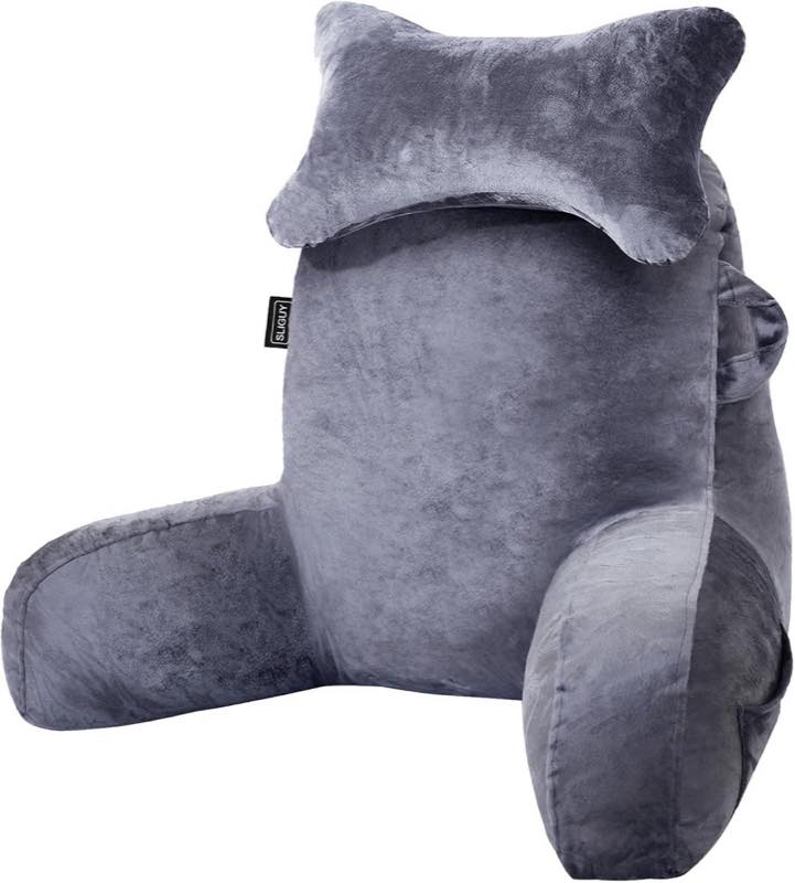 SLIGUY SLIGUY Lesekissen mit Taschen, Dunkelgrau
