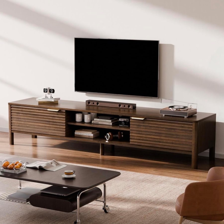IKALIFE TV-Lowboard, Braun, 180 cm