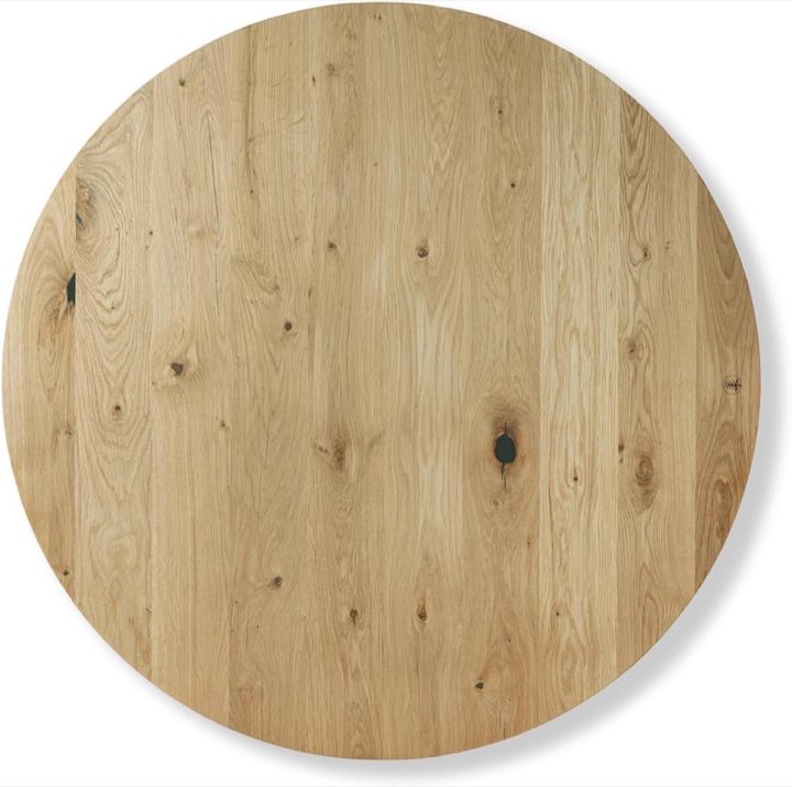LUMBERLAND Tischplatte rund Wildeiche 110 x 110 cm