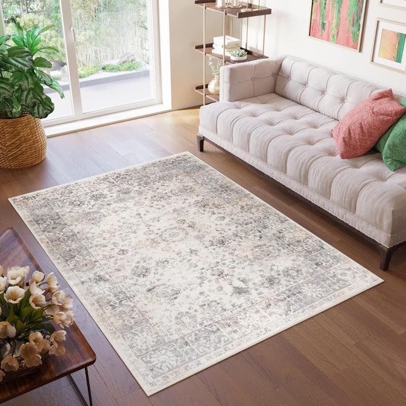 TAPISO Valley Hellgrau 140 × 200 cm