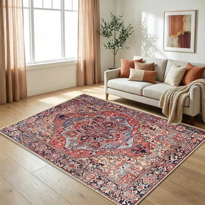 WUTONG Vintage Rostrot 80 × 150 cm