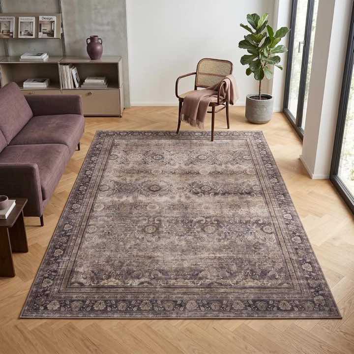 Carpetsale24 Carpetsale24 Vintage Kurzflor 240 × 340 cm Braun