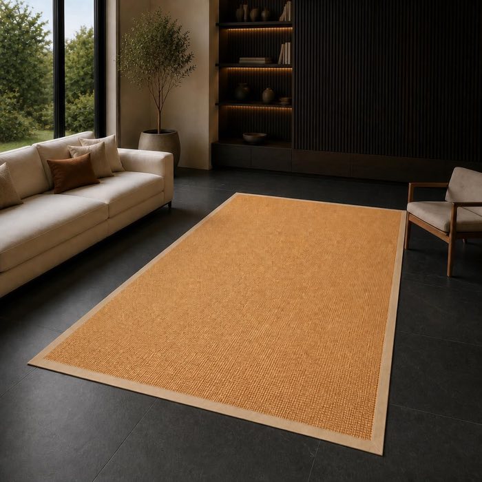 KARAT KARAT Sisal-Teppich Goa aus 100% Sisal – Natur, 70 x 130 cm