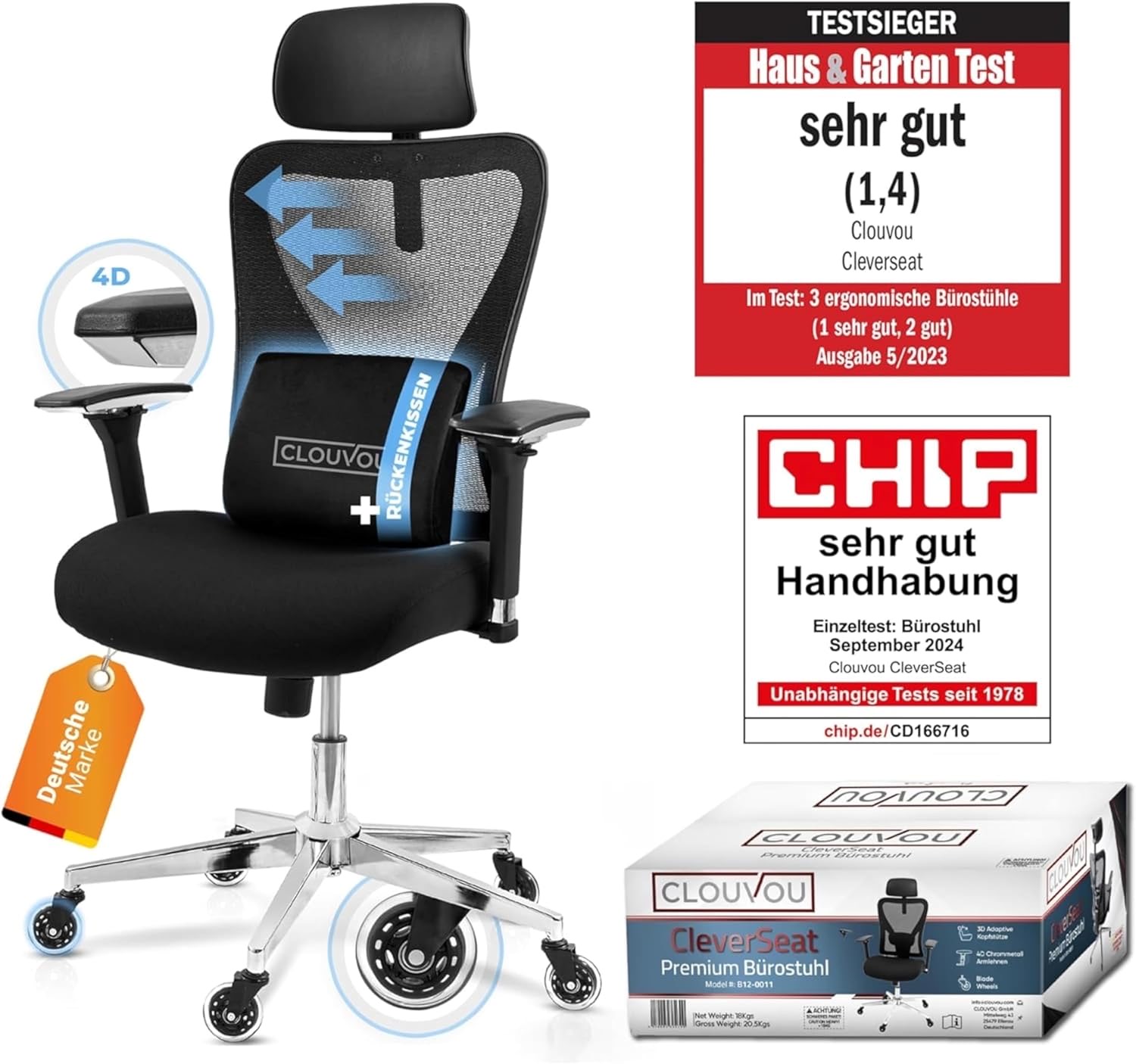 CLOUVOU CLOUVOU CleverSeat Bürostuhl