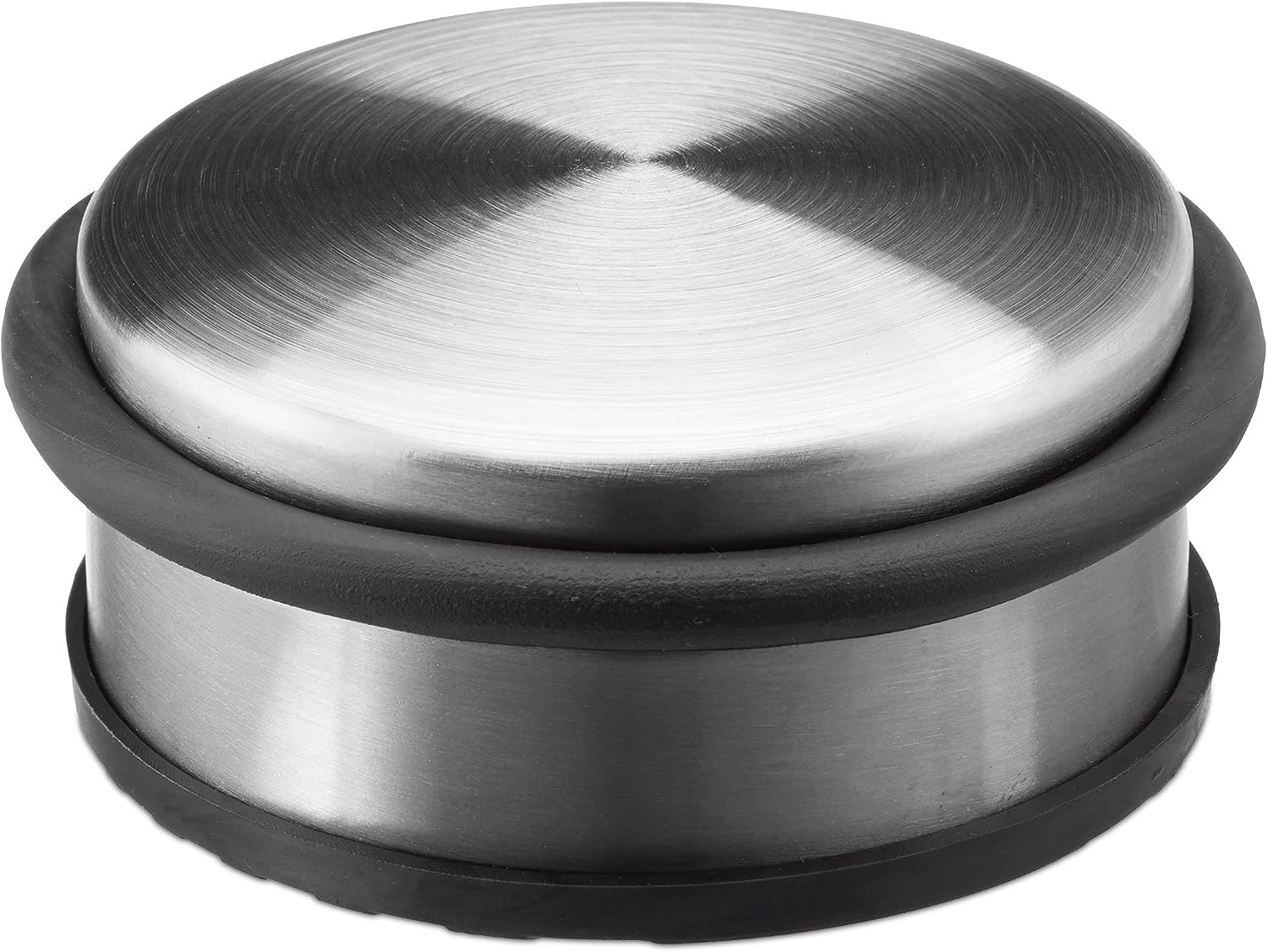 Relaxdays Relaxdays Türstopper Edelstahl mit Gummiring