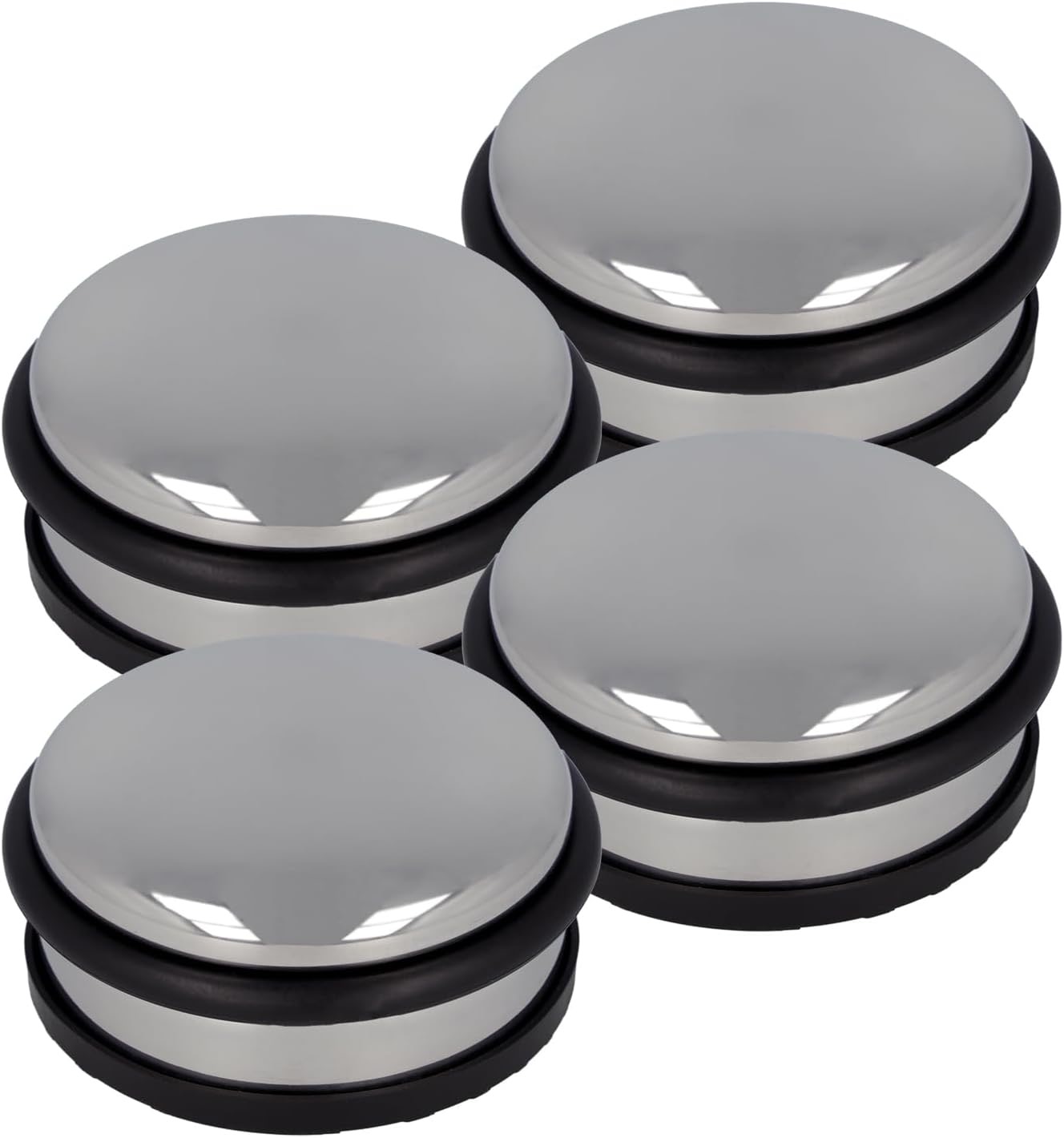 Westcott Türstopper Edelstahl Silber, 4 Stück