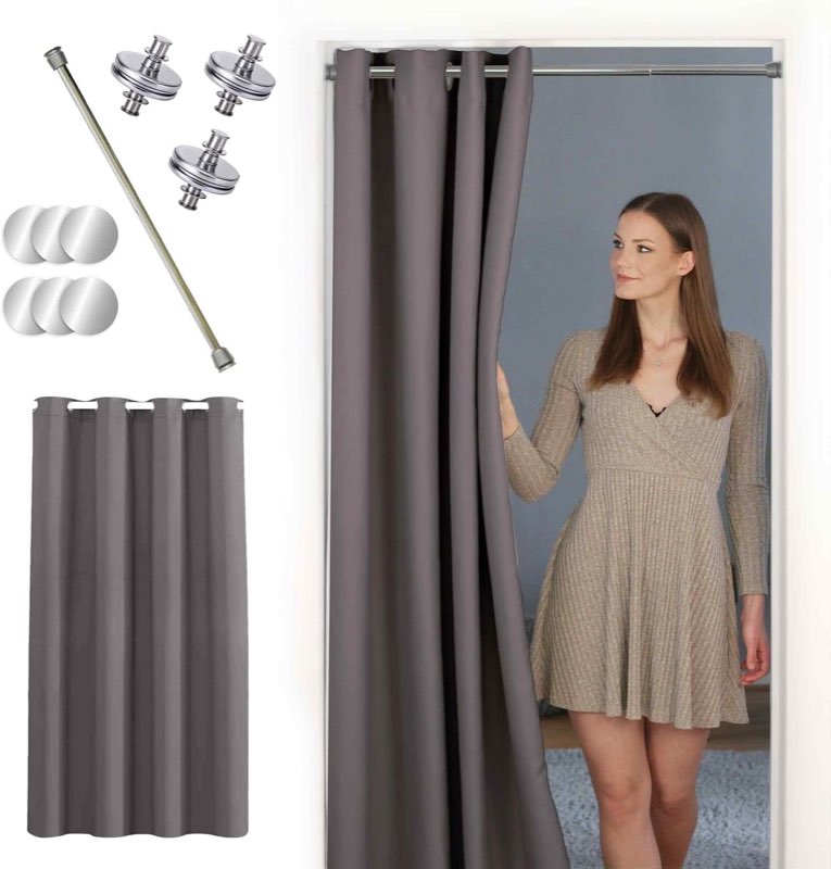 tinycurtains tinycurtains Thermo Grau, Stange 55–90 cm