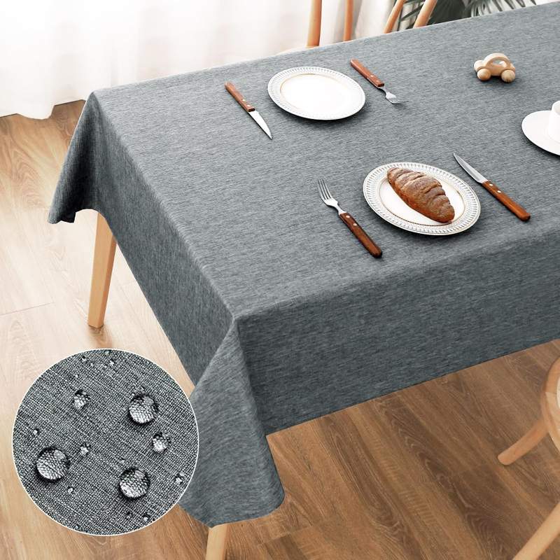 AooHome AooHome Leinenoptik Grau 100 × 140 cm