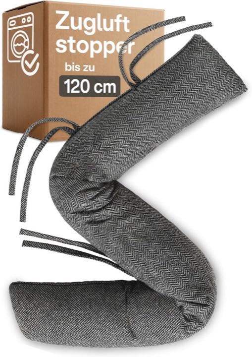 Praknu Praknu Zugluftstopper 120 cm grau