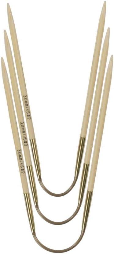 addi CraSyTrio Bamboo (Set mit 3 Nadeln), 24 cm x 2,5 mm